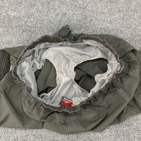 First Ascent Hiking Shorts Mens L Large Green Brief Lined Nylon Active Outdoor - Picture 7 of 10